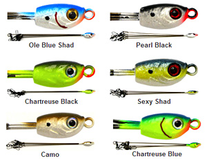 3 ARMS/.041X4" CHOOSE ANY COLOR 1 CRAPPIE,UMBRELLA,BASS RIG,TESTED IN ALABAMA 